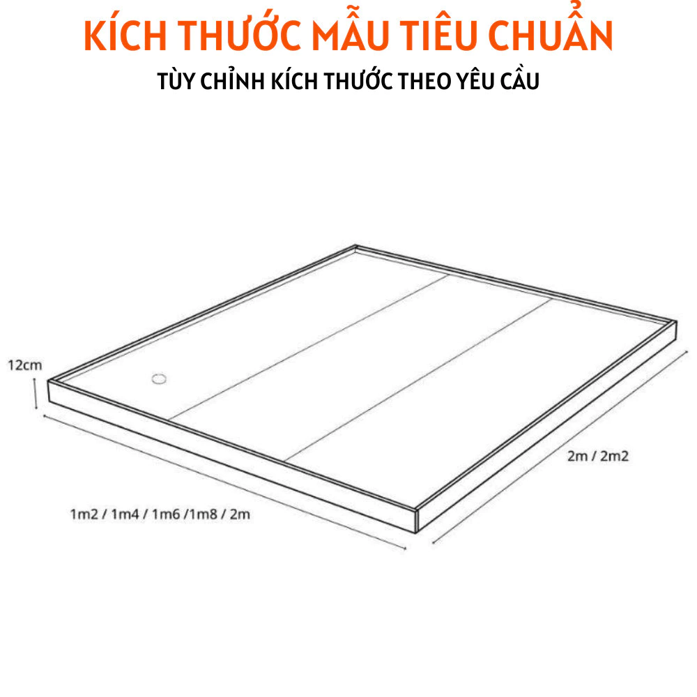 Giường Ngủ Gỗ Bệt Tatami Nhật Bản Thiết Kế Đơn Giản - HH204 - Ảnh 4