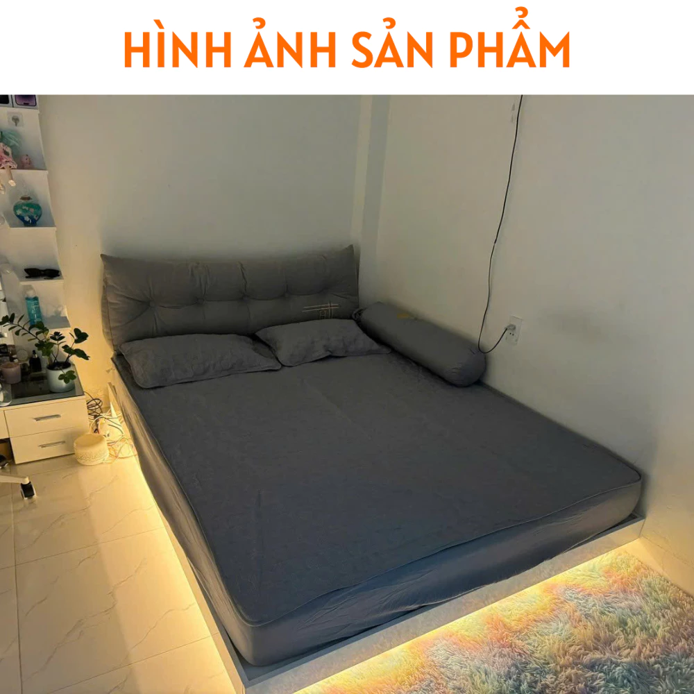 Giường Ngủ Gỗ Thiết Kế Hiện Đại Kết Hợp Đèn Led- HH203 - Ảnh 5