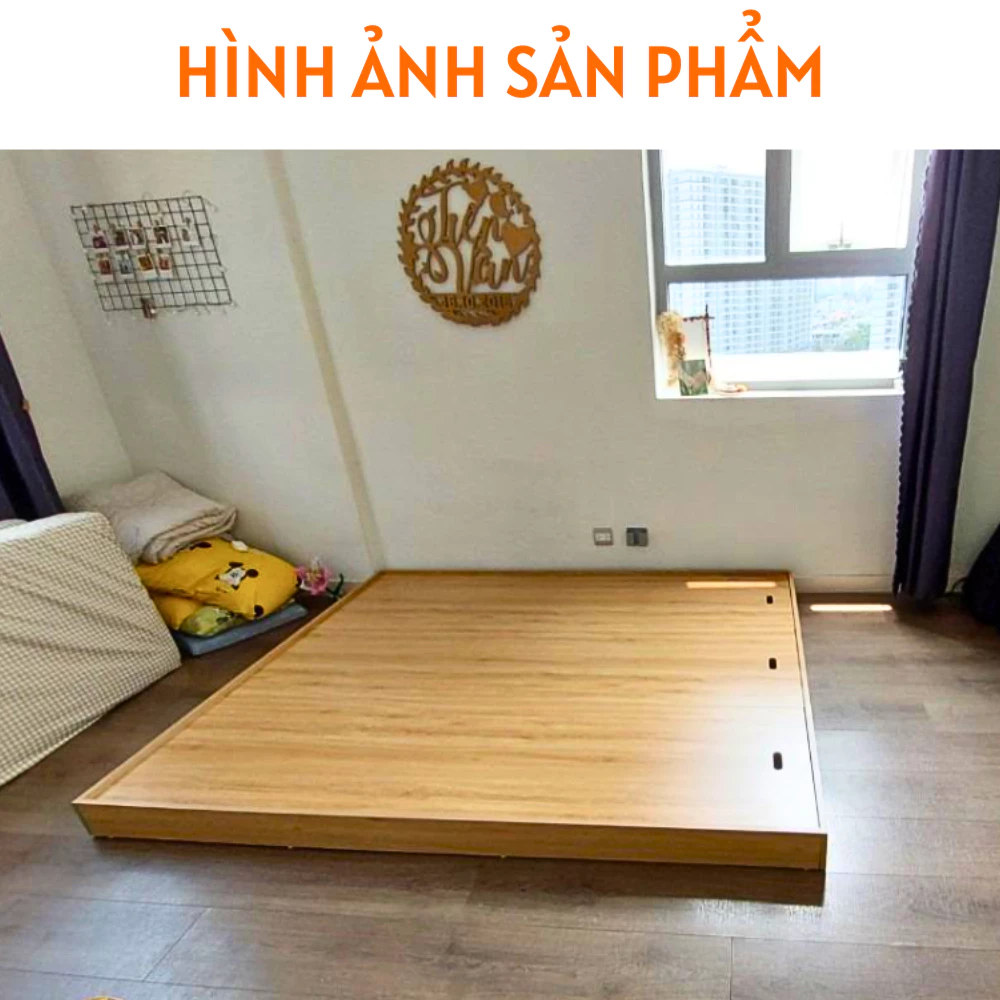 Giường Ngủ Gỗ Bệt Tatami Nhật Bản Thiết Kế Đơn Giản - HH204 - Ảnh 5