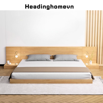 Giường Ngủ Hiện Đại Phong Cách Nhật Bản Có Tab Đầu Giường - HH205