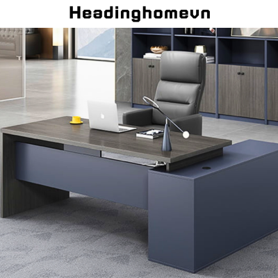 Bàn làm việc giám đốc bằng gỗ thiết kế sang trọng HB306