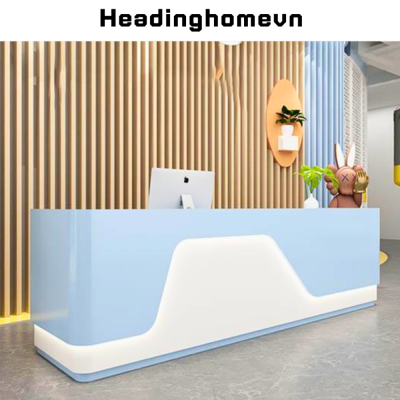 Quầy lễ tân cao cấp trẻ trung HB231