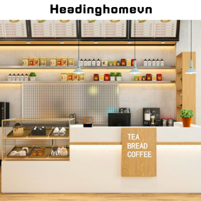 Bàn lễ tân thiết kế tiện lợi cho của hàng HB205