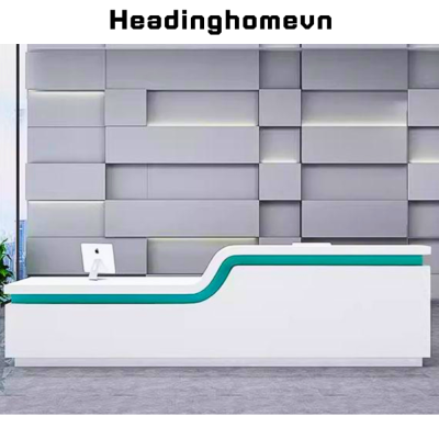 Quầy lễ tân bằng gỗ thiết kế thanh lịch HB233