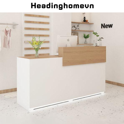 Bàn quầy lễ tân hiện đại thiết kế đẹp cho cửa hàng - HB208