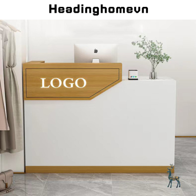Quầy lễ tân gỗ MDF thiết kế nhỏ gọn - HB204