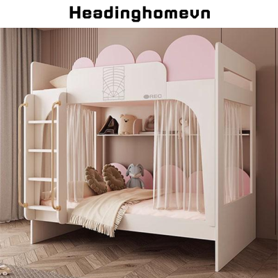 Giường tầng trẻ em  chất liệu MDF cao cấp cho căn hộ nhỏ  - HH1202