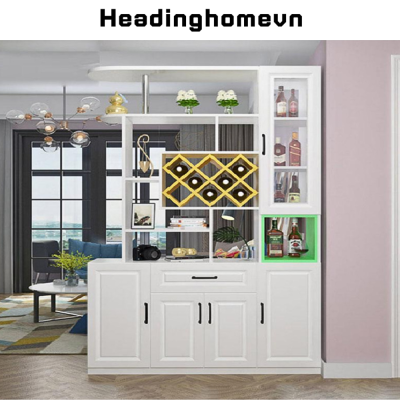 Tủ rượu phòng khách thiết kế tinh tế có thể làm vách ngăn - HH507