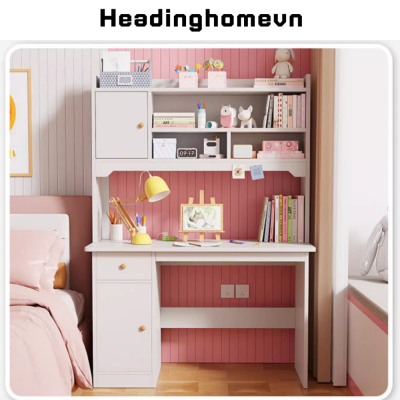 Bàn học sinh thiết kế tinh gọn, kết hợp giá sách tiện lợi - HH807