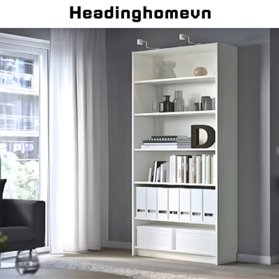 Kệ Sách 6 Tầng Thiết Kế Tối Ưu Decor Phòng Khách, Phòng Làm Việc- HH302