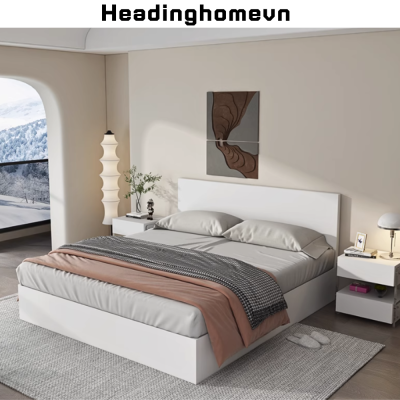 Giường gỗ hiện đại thiết kế thông minh - HH222
