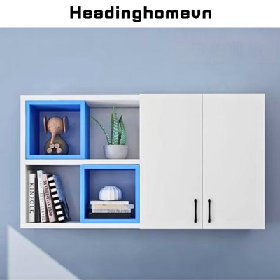 Tủ sách treo tường thiết kế ấn tượng HH313