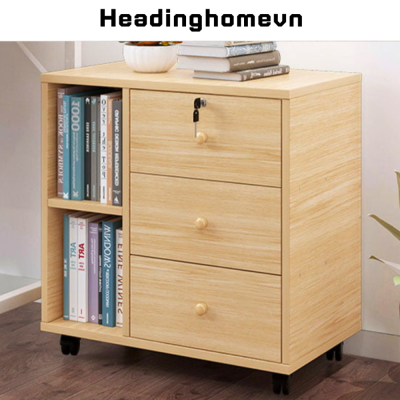 Tủ gỗ để tài liệu, hồ sơ văn phòng thiết kế đơn giản HB405