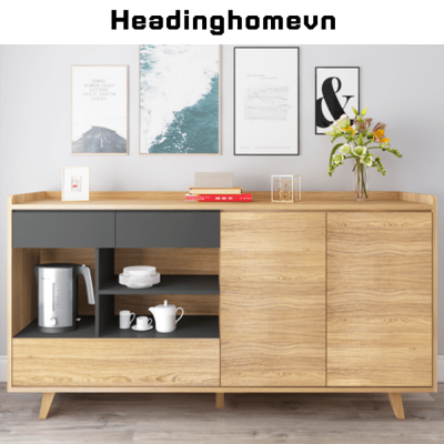 Tủ để đồ cho phòng bếp, phòng khách bằng gỗ công nghiệp MDF HH721