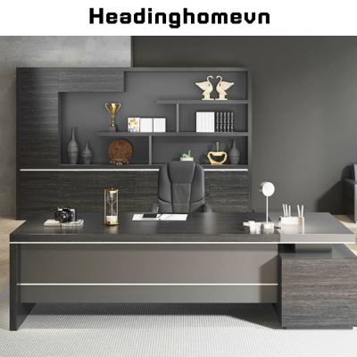 Bàn giám đốc chữ L chân bệt HB316