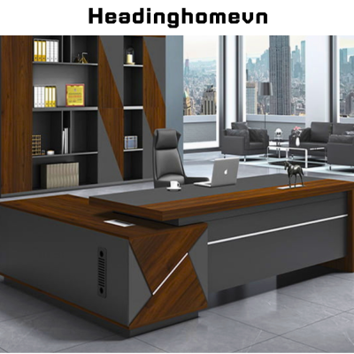 Bàn làm việc lãnh đạo bằng gỗ công nghiệp đẳng cấp HB314
