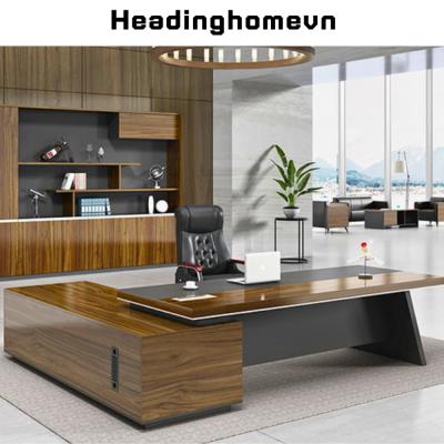 Bàn làm việc giám đốc cao cấp thiết kế độc đáo HB311