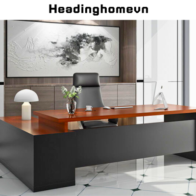Bàn làm việc lãnh đạo bằng gỗ thiết kế sang trọng HB310