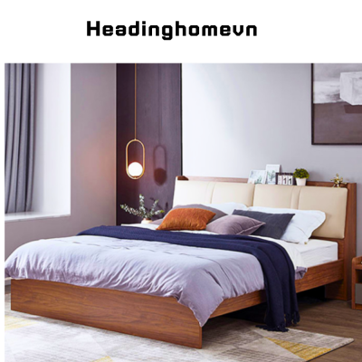 Giường gỗ đẹp phong cách hiện đại - HH221
