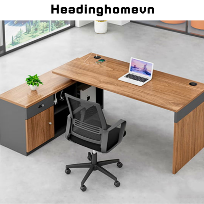 Bàn làm việc giám đốc, bàn lãnh đạo hiện đại HB305
