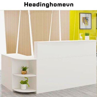 Bàn lễ tân gỗ phong cách hiện đại HB222