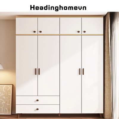 Tủ quần áo bằng gỗ công nghiệp thiết kế hiện đại - HH413