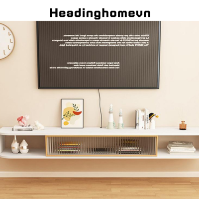 Kệ tivi trang trí đẹp cánh kính cường lực khung nhôm ấn tượng - HH608