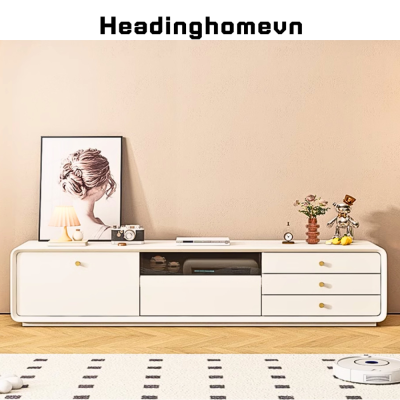 Kệ tivi phòng khách, phòng ngủ phủ sơn bóng phong cách bắc âu hiện đại - HH604