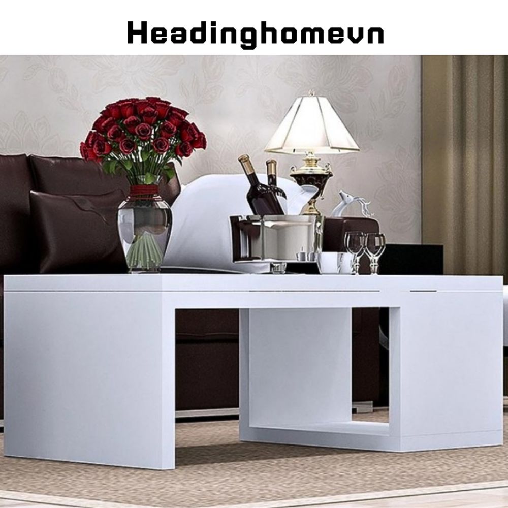 Bàn Trà Gỗ MDF Thiết Kế Đẹp Cho Không Gian Phòng Khách Hiện Đại - HH901