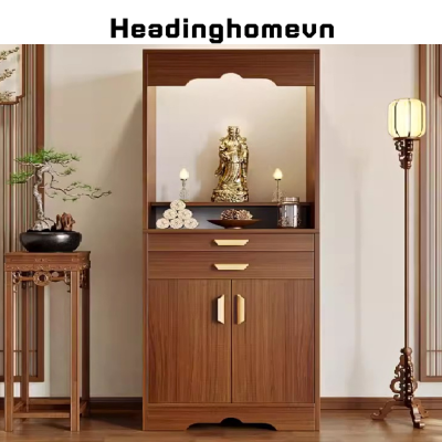 Đền thờ Phật ,Thần Tài, Quan Âm gia đình hiện đại - HH1006