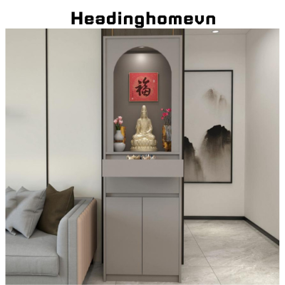 Tủ thờ đứng gỗ công nghiệp MDF thiết kế hiện đại cho gia đình,văn phòng - HH1003