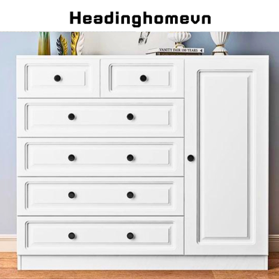Tủ ngăn kéo gỗ MDF tiện ích phong cách bắc âu HH734