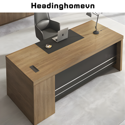 Bàn giám đốc, bàn lãnh đạo bằng gỗ đơn giản, sang trọng HB301