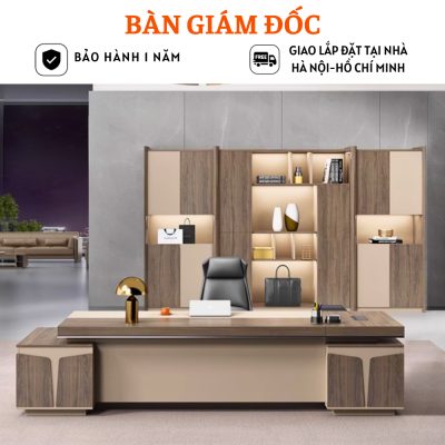 Bàn giám đốc gỗ công nghiệp thiết kế đẳng cấp HB324