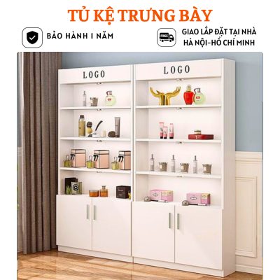 Combo 2 tủ trưng bày sản phẩm mini bằng gỗ MDF cao cấp HB313