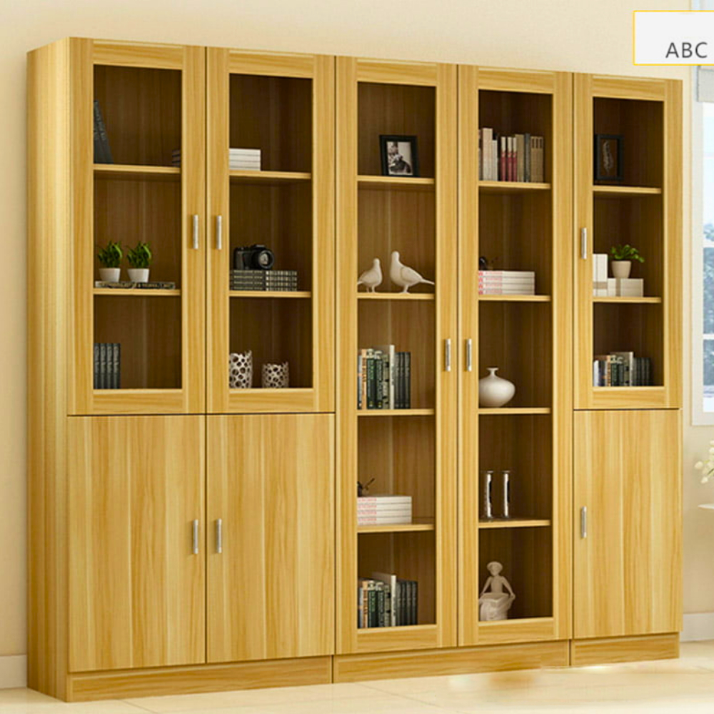 Tủ lưu trữ tài liệu văn phòng kích thước lớn, dáng cao bằng gỗ HB407 - Ảnh 2