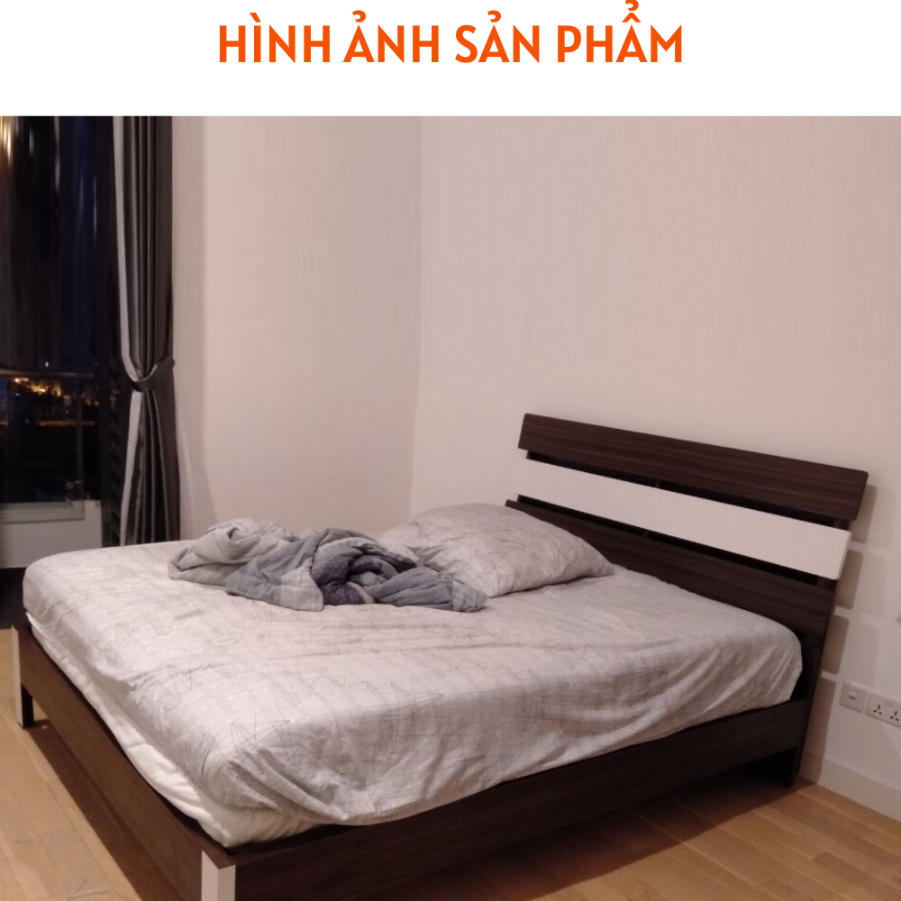 Giường ngủ gỗ công nghiệp chân sơn tĩnh điện thiết kế đẹp - HH213 - Ảnh 5