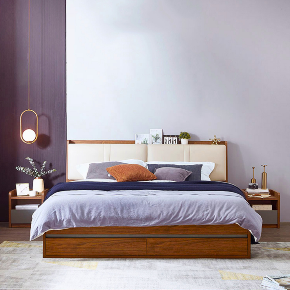 Giường gỗ đẹp phong cách hiện đại - HH221 - Ảnh 2