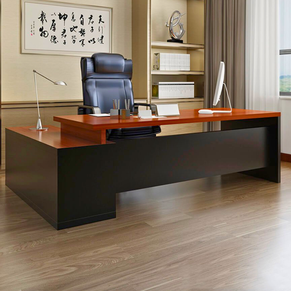 Bàn làm việc lãnh đạo bằng gỗ thiết kế sang trọng HB310 - Ảnh 2