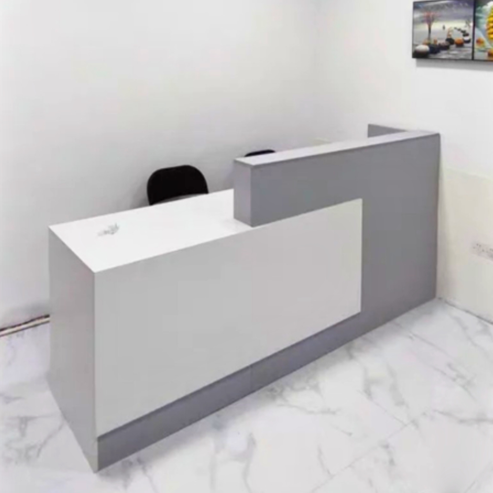 Bàn lễ tân gỗ MDF kiểu dáng đơn giản hiện đại - HB218 - Ảnh 5