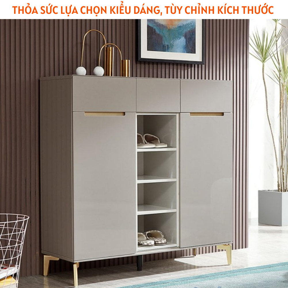 Tủ giày bằng gỗ thiết kế thông minh gỗ MDF cao cấp - HH1103 - Ảnh 3