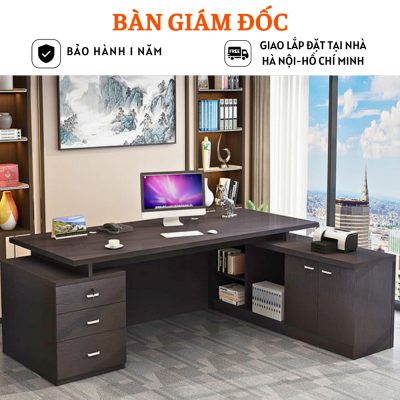 Bàn giám đốc bằng gỗ thiết kế sang trọng HB303