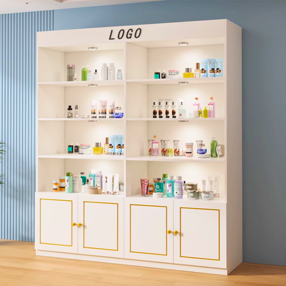 Mẫu tủ mỹ phẩm spa, tủ trưng bày sản phẩm đẹp ấn tượng HB312 - Ảnh 2