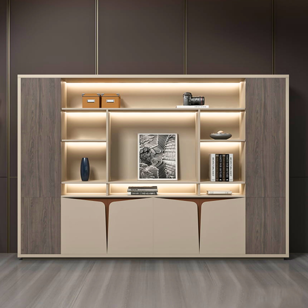 Tủ trưng bày. lưu trữ tài liệu văn phòng tiện nghi, sang trọng HH411 - Ảnh 2