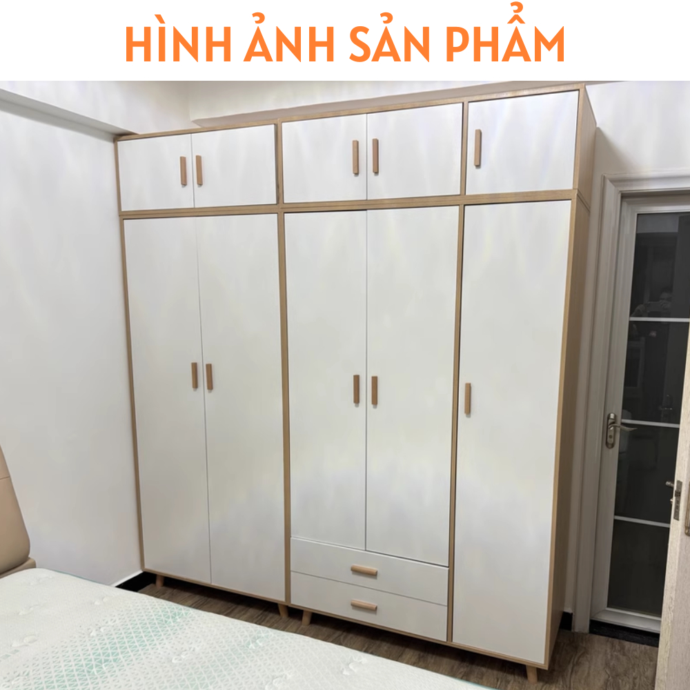 Tủ quần áo bằng gỗ công nghiệp thiết kế hiện đại - HH413 - Ảnh 5