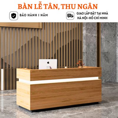 Quầy lễ tân hiện đại thiết kế cho khách sạn, văn phòng, tòa nhà HB211