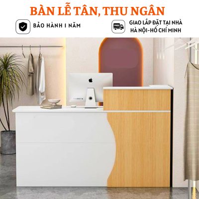 Bàn thu ngân thiết kế nhỏ gọn gỗ MDF - HB206