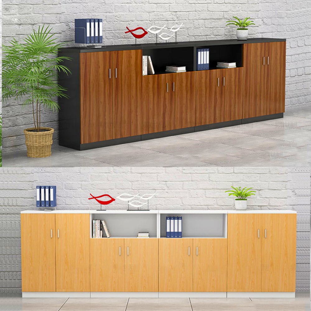 Tủ tài liệu gỗ MDF hiện đại, tủ lưu trữ hồ sơ văn phòng HB409 - Ảnh 2