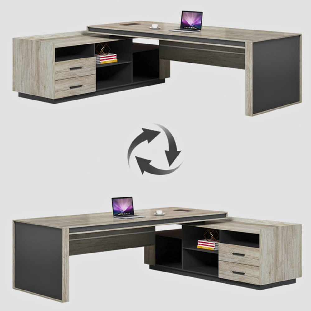 Bàn làm việc lãnh đạo sang trọng, đẳng cấp HB312 - Ảnh 2