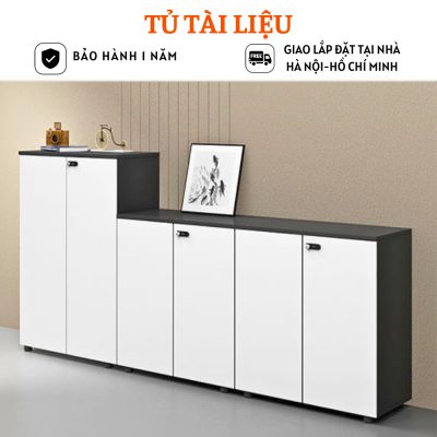 Tủ lưu trữ tài liệu văn phòng, tủ trang trí gỗ công nghiệp HB406